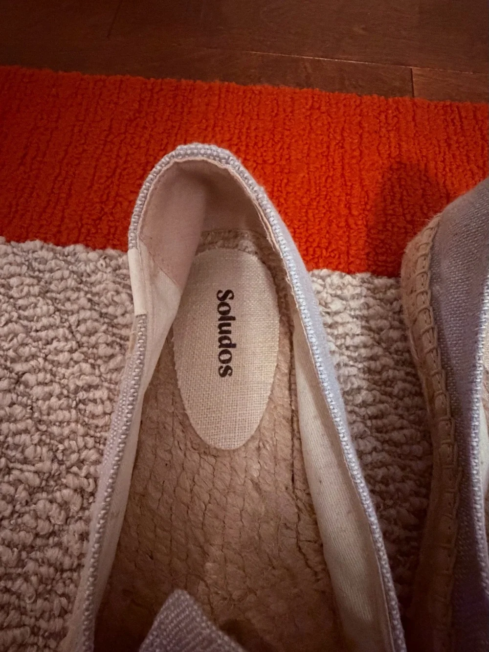Soludos Light Blue Espadrilles with Pink & Red 